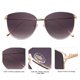 thumbnail image 5 of Gafas de sol SOJOS con lentes planas espejadas para mujer SJ1085, 5 of 6