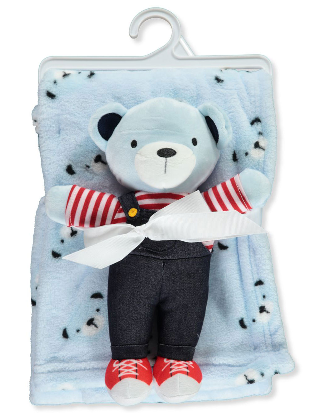 Bon Bebe Teddy Overalls Plush Blanket Doll Set Walmart Com
