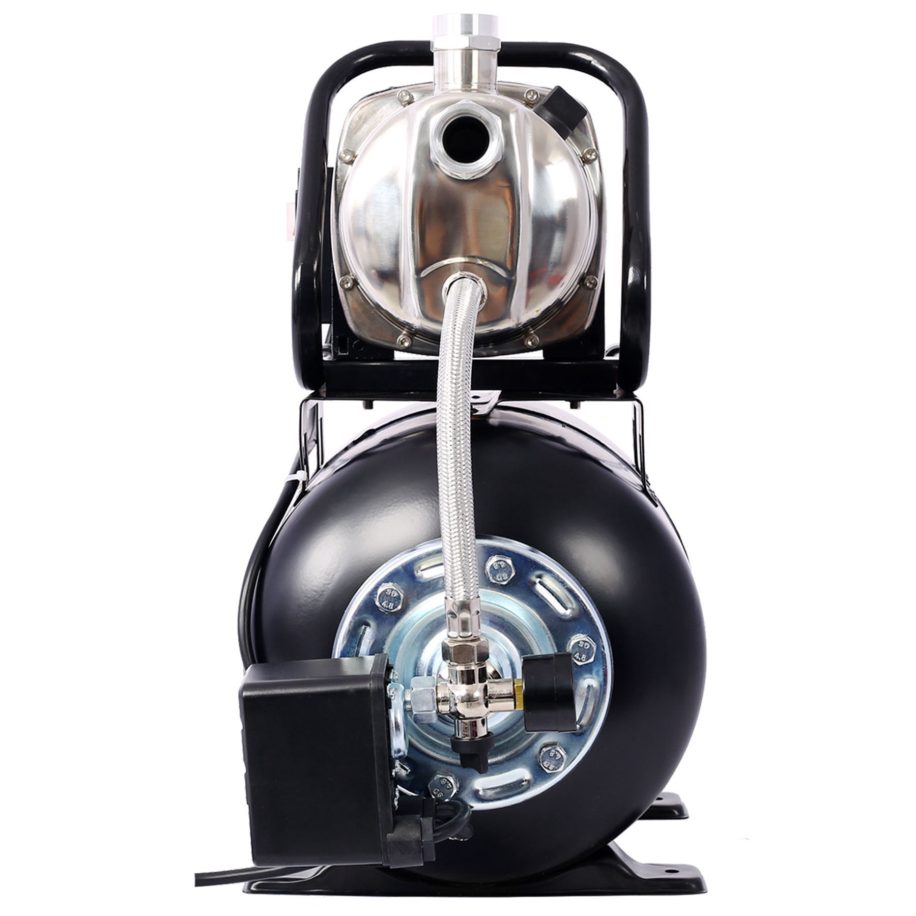 Stainless Steel 1.6HP Shallow Well Pump - Automatic Water Booster Jet Pump for Home, Garden, Lawn - Corrosion-Resistant Housing - Reliable and Efficient