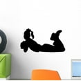 thumbnail image 1 of Cheer Silhouette Black Wall Decal by Wallmonkeys Peel and Stick Graphic (12 in W x 6 in H) WM79573, 1 of 4