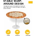 thumbnail image 2 of Fall Thanksgiving Pumpkin Fitted Elastic Table Cover for Round Table,Burnt Orange,Waterproof Oil Proof Tablecloth for Indoor Outdoor Picnic Camping Party Swim Pool Party Plastic Table Cloth 36"- 44", 2 of 6