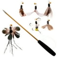 thumbnail image 3 of 1 Ensemble de Jouets Baguette pour Chat Recharges d'Insectes Simulés Accessoires Baguette Interactive pour Chat, 3 of 9