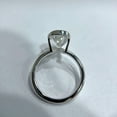 thumbnail image 4 of Cora Jewellery Unique Half Bezel Set 3CT Pear Moissanite Engagement Ring For Women, 10K Yellow Gold, 4 of 6