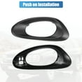 thumbnail image 7 of Unique Bargains 1 Pair ABS Front Interior Left Right Side Handle Cover Trim for Chevy Trailblaze 2002-2009, 7 of 7