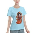 thumbnail image 2 of T-Shirt Basique à Manches Courtes pour Femmes Dragon Ball Little Goku, 2 of 6