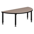 thumbnail image 4 of 48" x 24" Half Round Height Adjustable Classroom Table- Beige, 4 of 5