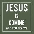 thumbnail image 5 of Wild Bobby Jesus Is Coming Are You Ready? Inspirational/Christian Men Premium Tri Blend Tee, Military Green, Medium, 5 of 5