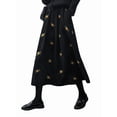 thumbnail image 3 of Women'S A-Line Fairy Patterned Elastic Waist Ruffle Layered Midi Skirt, 3 of 9