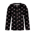thumbnail image 4 of Valentine's Day Womens Sprint Shrugs or Sweaters Long Sleeve Cardigans for Women Lightweight Open Front Shrug Cardigan Love Heart print Dressy Casual Boho Oversized Cardigans, 4 of 5