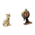 thumbnail image 6 of Dualoai Cat Globe Statue Decorative Figurine Animal Sculpture Modern Table Clock Collectible Desk Art Craft Ornament for Fireplace Shelf Office Bedroom Cabinet, 6 of 8