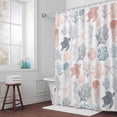 thumbnail image 5 of Coral Turtles Starfish Jellyfish Shells Fabric Shower Curtain Sea Creature Washable Shower Curtains for Bathroom, Waterproof Bath Curtain with Hooks Home Decor 36x72in, 5 of 8