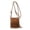 Brown, variant on Women Mini Tassel Faux Suede Crossbody Bag Cell Phone Pouch Coin Purse Wallet