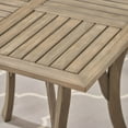 thumbnail image 3 of Noble House Hermosa 5 Piece Wooden Square Patio Dining Set in Gray, 3 of 7