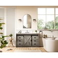 thumbnail image 4 of Elegant Kitchen and Bath Austin 54 inch Single Bathroom Vanity in Rustic Grey, 4 of 10