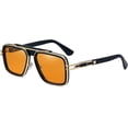 thumbnail image 1 of Gafas de sol de aviador cuadradas para mujer y hombre, gafas de sol de aviador retro, 1 of 5