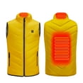 thumbnail image 5 of Odeerbi Kids Boys Girls Lightweight Heated Vest with Power Bank Winter Thermal Sleeveless Heated Jackets USB Intelligent Constant Temperature Plus Size Heated Coat Kids Clothes Yellow, 5 of 9