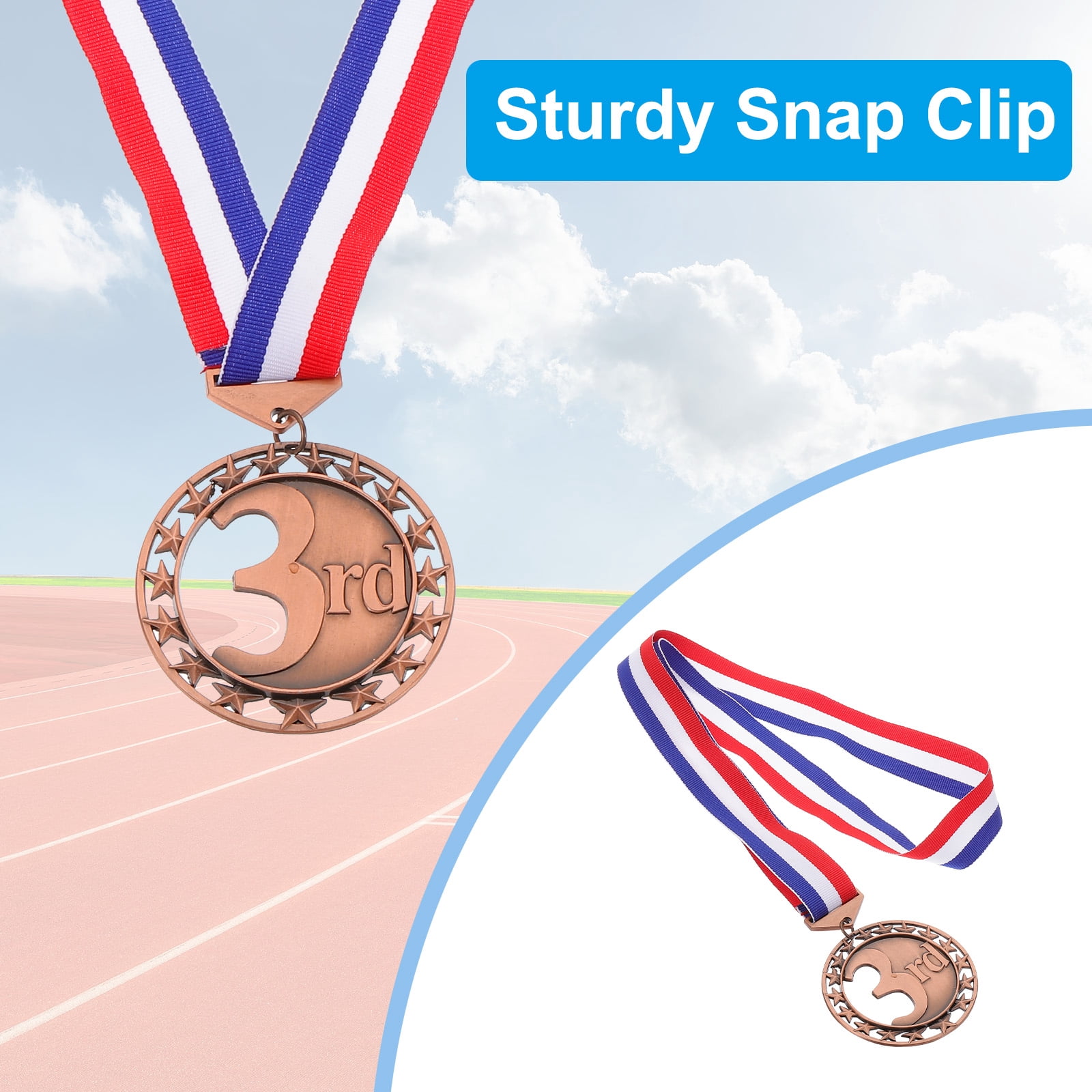 Uxcell Award Medals, 9 Pcs 3rd Metal Competition Medals, Bronze