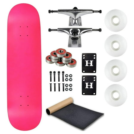 Moose Complete Skateboard Neon Pink 7.75  With Silver Trucks and White Wheels price history on PriceWatchPro