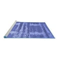 thumbnail image 2 of Ahgly Company Machine Washable Indoor Rectangle Oriental Blue Industrial Area Rugs, 8' x 10', 2 of 4