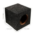 thumbnail image 2 of HEATSHAKING 1 Pair Subwoofer Box for Home Audio System with Enhanced Audio Quality 17.5x17x17cm, 2 of 5