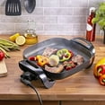 thumbnail image 2 of Caynel 12x12" Ceramic Electric Skillet - 1400W Nonstick, Glass Lid, 460°F Adjustable Temp for Frying, Baking, Steaming - Easy Clean & Space-Saving, 2 of 8