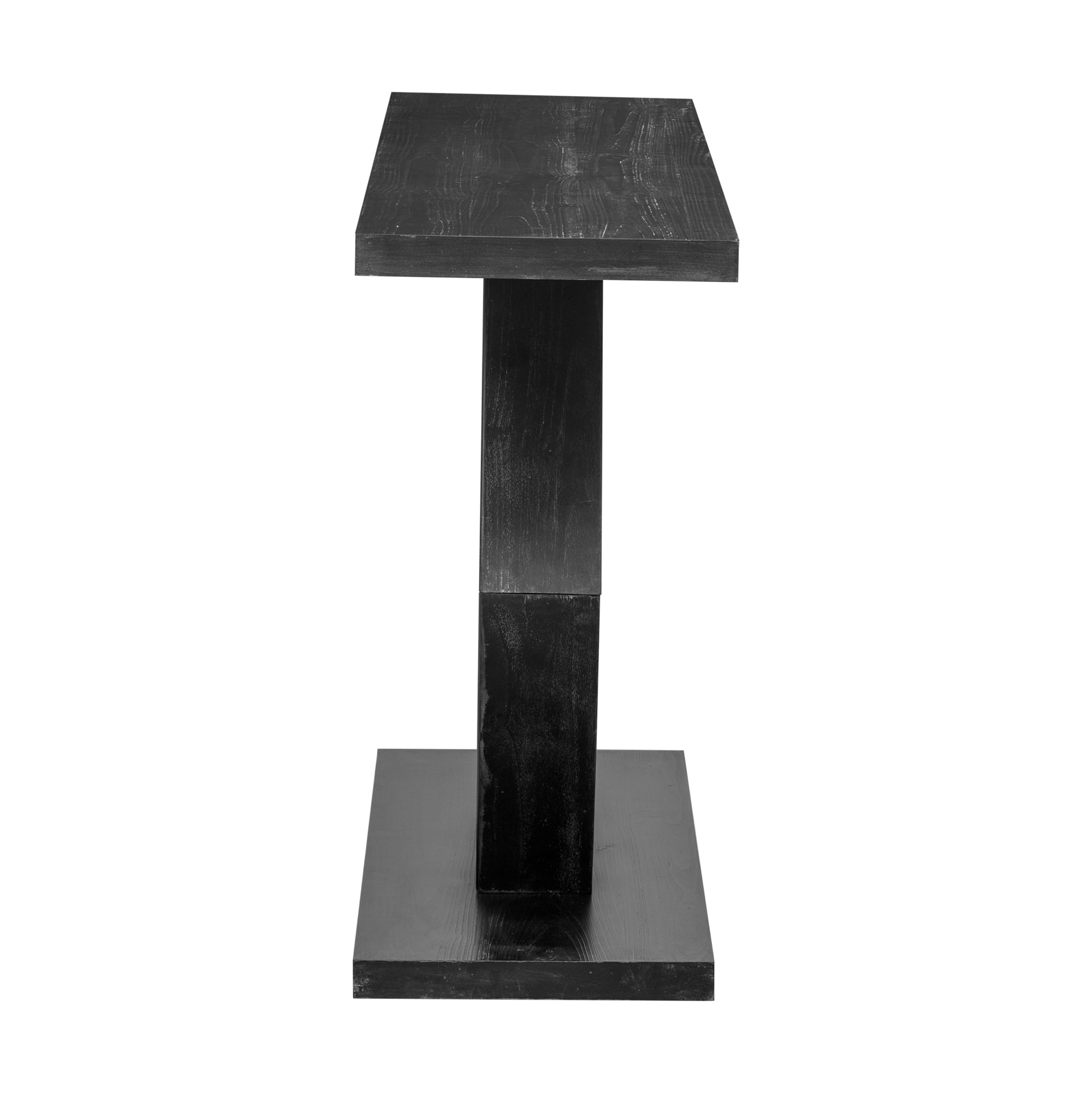 Euroco Modern Entryway Table, 55" Wooden Console Table with Hollow Hexagon Leg,Accent Table Sofa Table for Hallway, Entryway, Living Room,Black