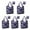 Dark Purple Halloween, variant on 5 Pack Foldable Shopping Bag,Dark Purple Halloween Ghosts with Boo Reusable Grocery Bags with Pockets,Large Reusable Tote Bags with Handles Waterproof & Lightweight