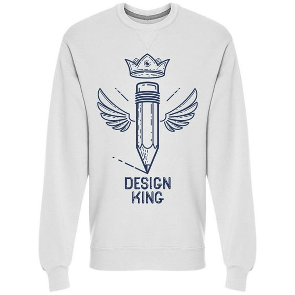 Design King, W/Pencil And Wings Sweatshirt Men -Image by Shutterstock, Male 3X-Large