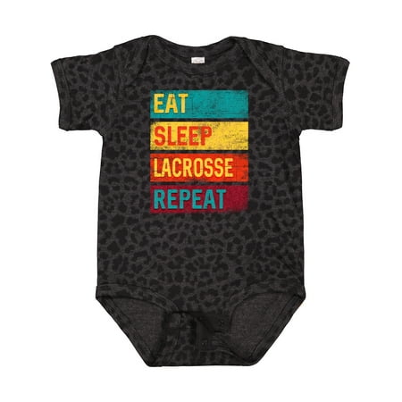 

Inktastic Lacrosse Player Eat Sleep Lacrosse Repeat Gift Baby Boy or Baby Girl Bodysuit