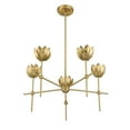 thumbnail image 4 of Chandelier in Natural Brass, 4 of 7