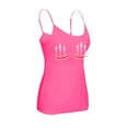 thumbnail image 4 of UoCefik Tank Tops With Built In Bras for Women 2025 Adjustable Spaghetti Strap Camisole Tops Cotton Padded Bra Undershirts Trendy Tank Tops Hot Pink XXL, 4 of 6