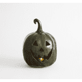 thumbnail image 2 of YATingW Handmade Dark Green Jack Halloween Pumpkin Lantern , Hollow Face Pumpkin Light, Porch Mantel Farmhouse Halloween Fall Table Decor，Halloween Indoor Decor & Fall Decorations for Home, 2 of 8
