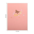 thumbnail image 4 of Tarjeta Emergente Tarjeta de felicitación de mariposa del día de San Valentín Tarjeta de año nuevo 3D para mamá (rosa) Sywqhk Libre de BPA, 4 of 9