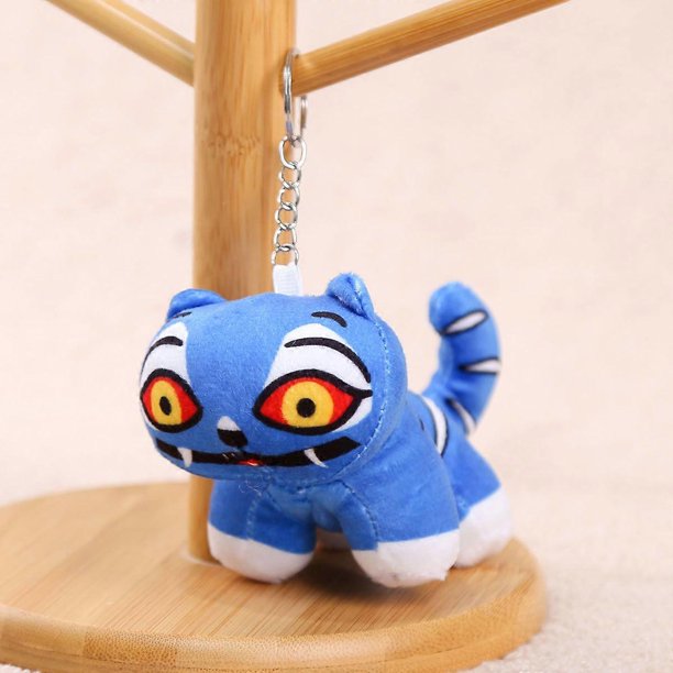 Juego de llaveros de peluche de tigre de cazadores de demonios K-POP, 5 estilos, 10-15 cm, 25 g, regalo coleccionable de peluche suave.