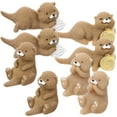 thumbnail image 4 of 8Pcs Miniature Figurines Landscape Otters Ornaments Small Otters Decorations Otters Decor, 4 of 4