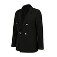 thumbnail image 5 of Weiqiqre Womens Jackets Casual Knit Blazer Long Sleeve Open Front Blazers Stretchy Work Office Suit Jackets with Pockets, 5 of 6