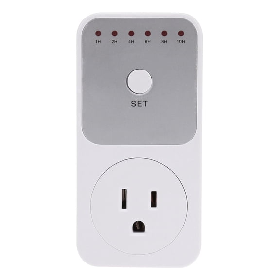 Cateissary Toma de corriente con temporizador electrónico, enchufe para Reino Unido, EE. UU., UE, 1-10 horas, interruptor de cuenta regresiva Accesorios para electrodomésticos