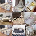 thumbnail image 2 of Baby Crib Bumper- 3 Weave Baby Cushion Snake Braided Bumper Velvet Bed Protector Bumper Nursery for Newborns Bed Room Decor with, Navy Blue—4M, 2 of 4