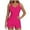 Hot Pink, variant on Hxshgdsn Womens Tankini Two Piece With Shorts Swimsuit Modest Bathing Suit Shorts Swimwear Hide Belly Navy M