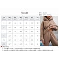 thumbnail image 6 of Womens Sweatsuits 2 Piece Set Casual Winter Long Sleeve Hoodie Loose Wide Leg Sweatpants Fall Tracksuit Solid Color Casual Thickened Sports Hoodie Set Coffee-Colored L, 6 of 6