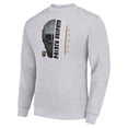 thumbnail image 2 of Men's Starter  Heather Gray Vegas Golden Knights Half Helmet Team Logo Pullover Sweatshirt, 2 of 3