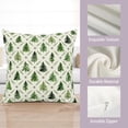 thumbnail image 4 of Christmas Tree Pillow Covers 16x16 Set of 2 Sage Green Xmas Farmhouse Print Outdoor Decorative Pillow Cases Winter Holiday Decorations Throw Cushion Case for Couch Sofa Bed, 4 of 6