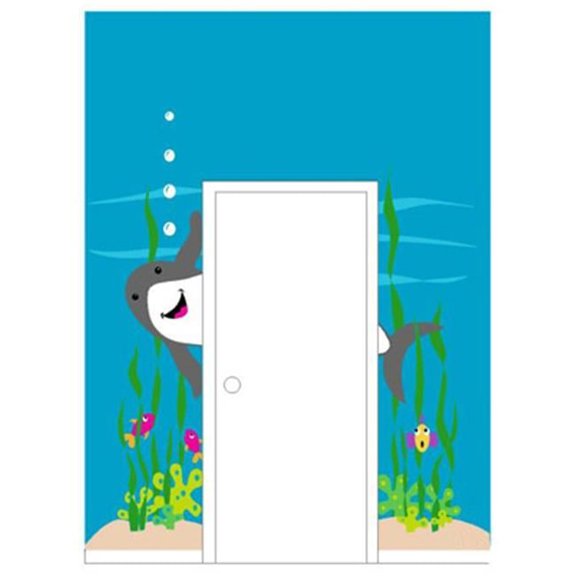 Elephants on the Wall 5-1232 Shark Doorhugger - Paint It Yourself