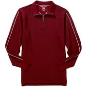 Big Men's 1/4-Zipper Long-Sleeve Knit Pullover