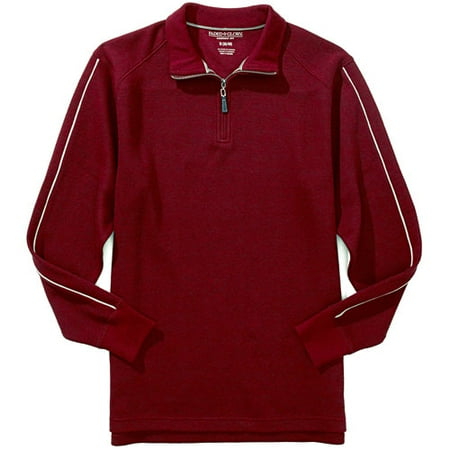 Big Men's 1/4-Zipper Long-Sleeve Knit Pullover