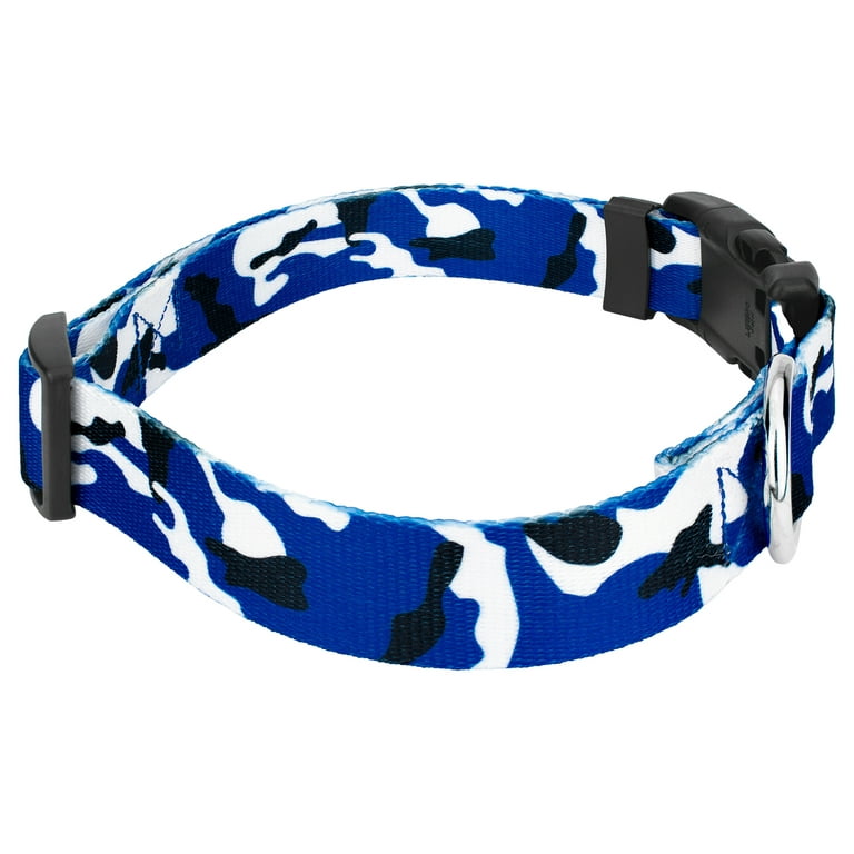 Blue camo dog sales collar