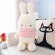 thumbnail image 1 of Bobo Small White Rabbit Plush Toy / Cute Cartoon Bunny Doll with Scarf / Children Birthday Gift / Home Decorationpink55cm Deng Xun unisex, 1 of 2