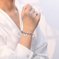 thumbnail image 3 of Pregnancy wish bracelet for expectant mothers silver, 3 of 5