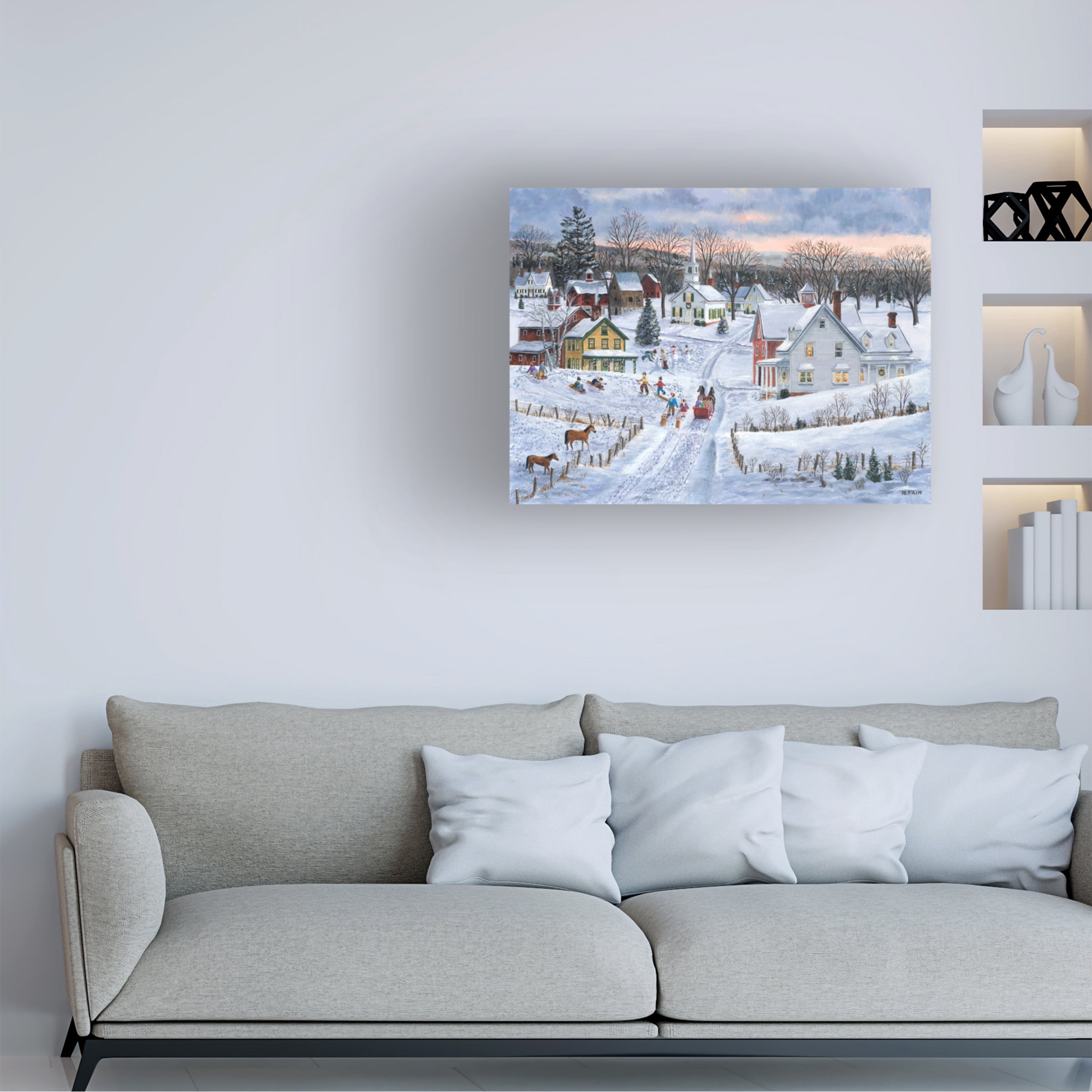 Canvas Wall Art - Bob Fair 'Joyful Season' Wall Art for Living Room, Bedroom, or Office DÃ©cor by Trademark Fine Art - 47 x 35 Inches