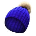 thumbnail image 3 of Gorro HUOGUO para mujer, tejido cálido para invierno, con forma de conejito, 3 of 3
